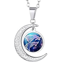 Enjoylifecreative Sternzeichen Halskette 925 Sterling Silber - Horoskop Schmuck Geschenk