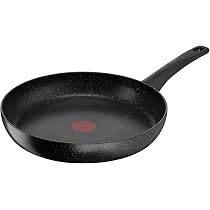 Poêle Anti-adhésive En Titane Avec Couvercle - Compatible Induction Et Tous Feux - 30,5cm - Idéale Pour Cuisson Saine Et Facile