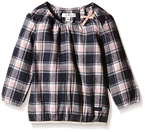 TOM TAILOR Kids Baby Girls checked flanell blouse/510 Blouse, Pink (silver Pink 5480), 3-6 Months (Manufacturer size: 68)