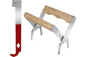 MIGUBIGU Pinza per Telaio per Apicoltura con Strumento Raschietto Alveare, Kit Attrezzatura per Apicoltura per la Rimozione dei Telaini e la Prevenzione Delle Punture d'Ape