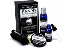 Beard Club - Beard Grooming Kit for Men - Beard Growth Kit - Includes Beard Balm, Beard Shampoo, Beard Comb - Mens Grooming Kit - Grooming Kit for Men - Beard Kit - Excellent Gift Sets for Men