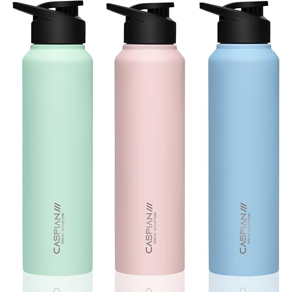 OXO 20oz Topaz Blue Wide Mouth Water Bottle With Straw Lid - Insulated Stainless Steel - View #8