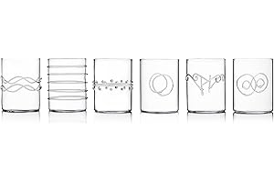 Ichendorf Milano 09352008 Lot de 6 verres à liqueur Décorés