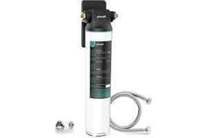 Frizzlife SW15 Vattenfiltersystem för under disk, NSF/ANSI 53&42-certifierat, minskar 99,99% bly, klor, dålig smak och lukt, direktanslutning för dricksvattenfilter under disk, 0,5 mikron