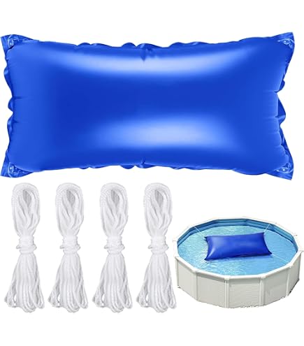 Sunwuk 4 Sacchetti D'Acqua A Forma Di L Per Copertura Piscina – Spessore 0,7 Mm, Antiscoppio, Blu Navy