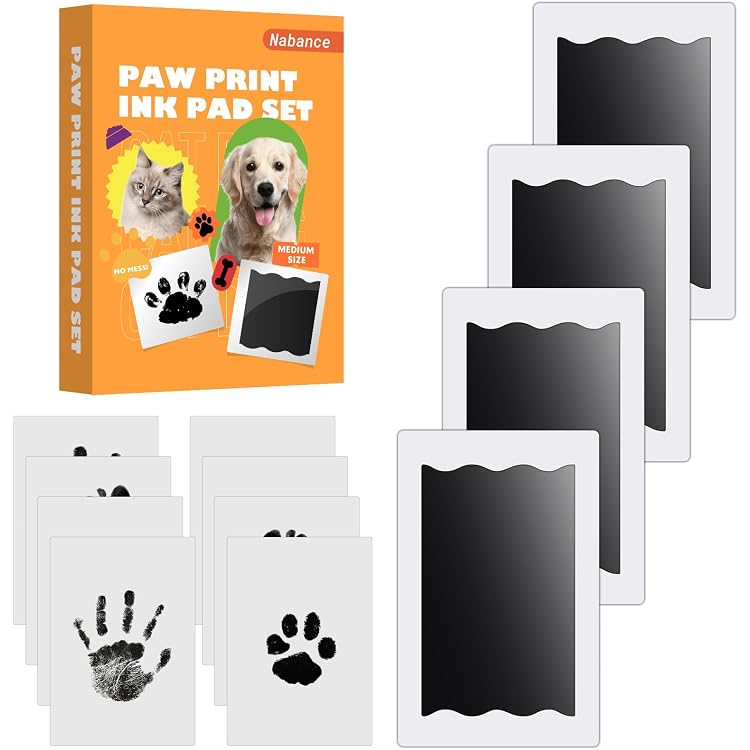 Kit Empreinte Patte Pour Chien Ou Chat - Peinture Lavable Non Toxique 30ml, Souvenir Créatif