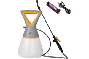 PHYLES Pulverisateur Electrique de Jardin 4L, Pulvérisateur Électrique avec 1,2M Tuyau et Buse Réglable, Pulverisateur a Pression Electrique, Idéal pour Fertilisation, Désherbant et Nettoyage