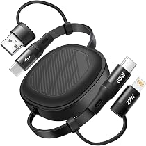 CAFELE 100W 4-in-1 Einziehbares Ladekabel – PPS/PD3.0/QC4.0, Für Phone, MacBook, Galaxy