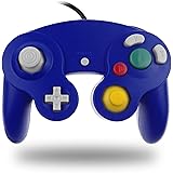 TechKen Manette Classique pour Gamecube, Contrôleur NGC Filaire GC Manette Contrôleur de Jeu Super Smash Bros Controller NGC 