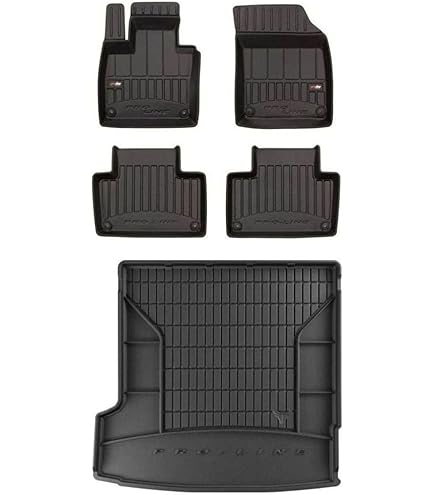 M MOTOS Rubberen Kofferbakmat Voor Volvo V90 II (vanaf 2016) – Antislip, Verhoogde Rand 4,5 Cm, All-weather Bescherming