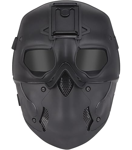 ATAIRSOFT Taktische Airsoft-Maske Skelett-Teufel – Zweilagig Mit Stahlgitter, Verstellbar, Für Cosplay & Halloween