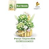Panlos BOUTIQUE Serisi Mini &Ccedil;i&ccedil;ek Buketi 524 Par&ccedil;a Oyuncak Yapım Seti -FFP1091
