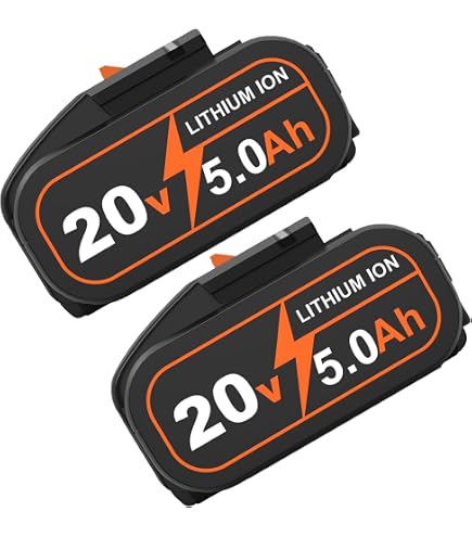 2X 6,0 Ah Batterie de Rechange pour Worx 20V WA3551/WA3553, pour Outils électriques sans Fil Worx WA3572 WA3760 WA3881 WX390 WX176 WX178 WU268 WX166.4