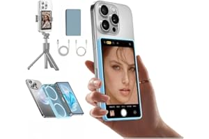 Shimbol CP5 Lite Phone Vlog Selfie Screen 1080P 5 inch Full HD Rear Camera Monitor 2.4G 5G Video Transmission 50 Meters for Live Streaming,TikTok,Compatible with iPhone (Gray Case)