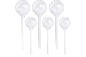 Haishell 6 Pack Plant Watering Bulbs,Plastic Automatic Self-Watering Globes,Plant Waterer drip irrigation equipment for automatic watering of indoor and outdoor potted plants