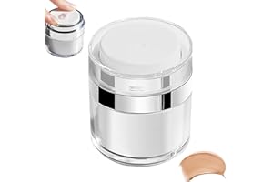 TCASENER 1 Stück Cremetiegel Vakuumflasche, 30 ML Airless Pumpspender, Tragbarer Nachfüllbar Lotion Creme Spender Nachfüllbar Pump Container