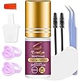 Eveellyn Eyelash Extension Glue, 2-4s Drying time 8 Weeks Retention, Extra Strong Lash Extension Glue for Semi Permanent Extensions 5ml
