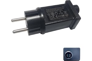 MEJARIZON 4.5V 1A Lichterkette Netzteil Adapter, Wasserdicht IP44 Transformatoren, LED Netzteil Adapter, LED Niederspannungs Lichterkette Außen Trafo Geeignet für Weihnachtsbaum Lichter, Eiszapfenlichter