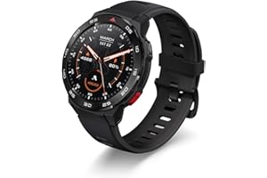 Mibro GS Pro - Fitness Uhr Tracker mit 1,43" AMOLED-Touchdisplay, Smartwatch GPS mit Blutdruckmessung, 5ATM Wasserdicht, Bluetooth Anruf Textfunktion, Music, Schlaf-Tracker