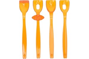 JIAWU Tongue Training Tool, 4Pcs Tongue Muscle Trainer Tongue Tip Exerciser Oral Muscle Training Tool, Mouth Trainer Oral Muscle Strength Tongue Training Tool for Clear Speech(#2)