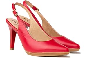 A&L SHOES Zapatos de salón Mujer Color Marrón | Hechos de Piel | Disponibles Desde Talla 36 hasta Talla 41 | Fabricados en España Finita Shoes Modelo AW1495.