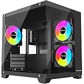 Nova 3 Rgb Fanlı Temperli Cam Panel Boş m-ATX Gaming Oyuncu Bilgisayar Kasası