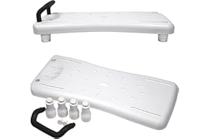 FIVMEN Tavoletta per vasca da bagno, per anziani, con impugnatura ergonomica, antiscivolo, per vasca da bagno, colore: nero