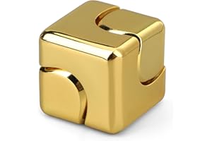 DILABNDA nfinity Fidget Spinner Cube dla dzieci i dorosłych, metalowy fidget Block Figner Spinner Focus 2 w 1, zabawka spinningowa do redukcji stresu, antylękowa, fajny gadżet na prezent do sali lekcyjnej