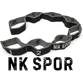 Nk Spor 1 Adet &Ouml;rme Elastik Diren&ccedil; Bandı - Kademeli Pilates Germe Bandı Pembe Siyah-Mor Siyah ve Gri Se&ccedil;enekli -Fonksiyonel E