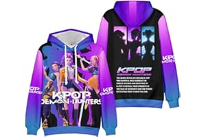 YiJee Kpop D-Demon H-Hunters Sudadera con capucha unisex con estampado de anime, sudadera de moda callejera, suéter de ocio, merchandise para fans