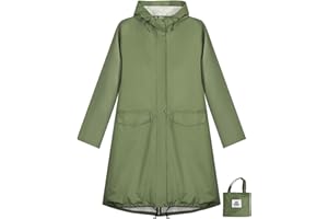 ANYOO Impermeabile Poncho Mantella Pioggia Donna Leggero e Portatile Impermeabile con Cappuccio, Ideale per Campeggio all'aperto Escursionismo Sopravvivenza