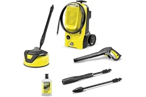 Kärcher K 5 Classic Home Pressure Washer, Pressure: max. 145 bar, Flow Rate: 500 l/h, Area: 40 m²/h, Water Filter, Weight: 5.6 kg, high-Pressure Gun, Dirt Blaster, Spray Lance, Home Kit