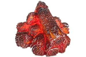 VONGLYHOO Fireplace Lights,Flameless Fireplace Light, Artificial Led Fireplace With Realistic Log Wood Burning Flame, For Festival, Home,Battery Powered (Batteries Not Included)