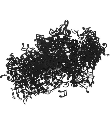 Musiknoten-Konfetti In Schwarz – Für Musik-Themenpartys, Hochzeit, Babyparty – Ca. 3000/5000 Stück