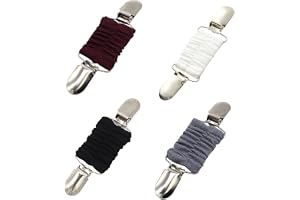 4 stycken Cardigan, Tröjklämmor, Elastisk Klänning, Cinch Clip, Midjegördel, Krage, Klipp, Skjorta, Brosch, Klämma för Tröjor
