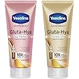 VaselinGluta-Hya Flawless Glow + Dewy Radiance Body Lotion, 200ml Combo Pack