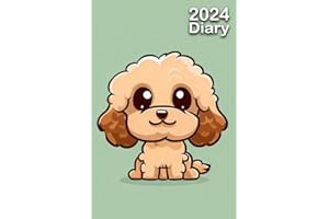 2024 Diary: Cavapoo | A5 Week to View Dated from Jan 2024 to Dec 2024 | Weekly Planner Agenda Personal Organiser