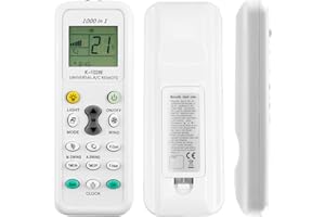 TOALUEA Telecomando Universale Condizionatore per Hisense LG Gree Midea Sanyo Toshiba Haier Daikin Sharp Samsung di 1000 Marche, Bassa Energia Telecomando Climatizzatore