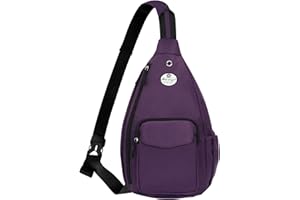 HUA ANGEL Zaino Monospalla Multitasche Uomo Donna Sportivo Borsa Piccola A Tracolla Sling Con Zip Leggero Petto Borsa Crossbody Zaino Spalla Antifurto Da Viaggio Lavoro Outdoor Ciclismo Moto