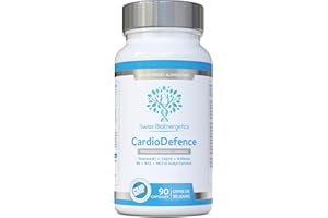 SWISS BIOENERGETICS CardioDefence - équilibre précis de CoQ10, D-ribose, acétyl L-carnitine, vitamines B et MCT- contribuer à fonction normale du cœur et réduire la fatigue - 90 gélules