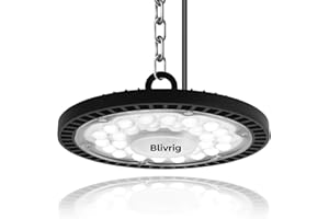 300W Blivrig UFO Lamp Faretto LED,30000LM Lampada da officina, fari Led da esterno Faretto LED UFO,per Stadio coperto,Parcheggio,Centri logistic (1PCS, 300W)