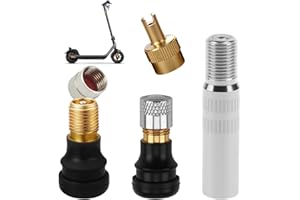 CJMUQHEHH válvula Tubless y adaptador de extensión para scooter eléctrico, para Xiaomi Scooter, para Ninebot Max G30, para Segway Mini, válvula antirretorno antifugas, extensión
