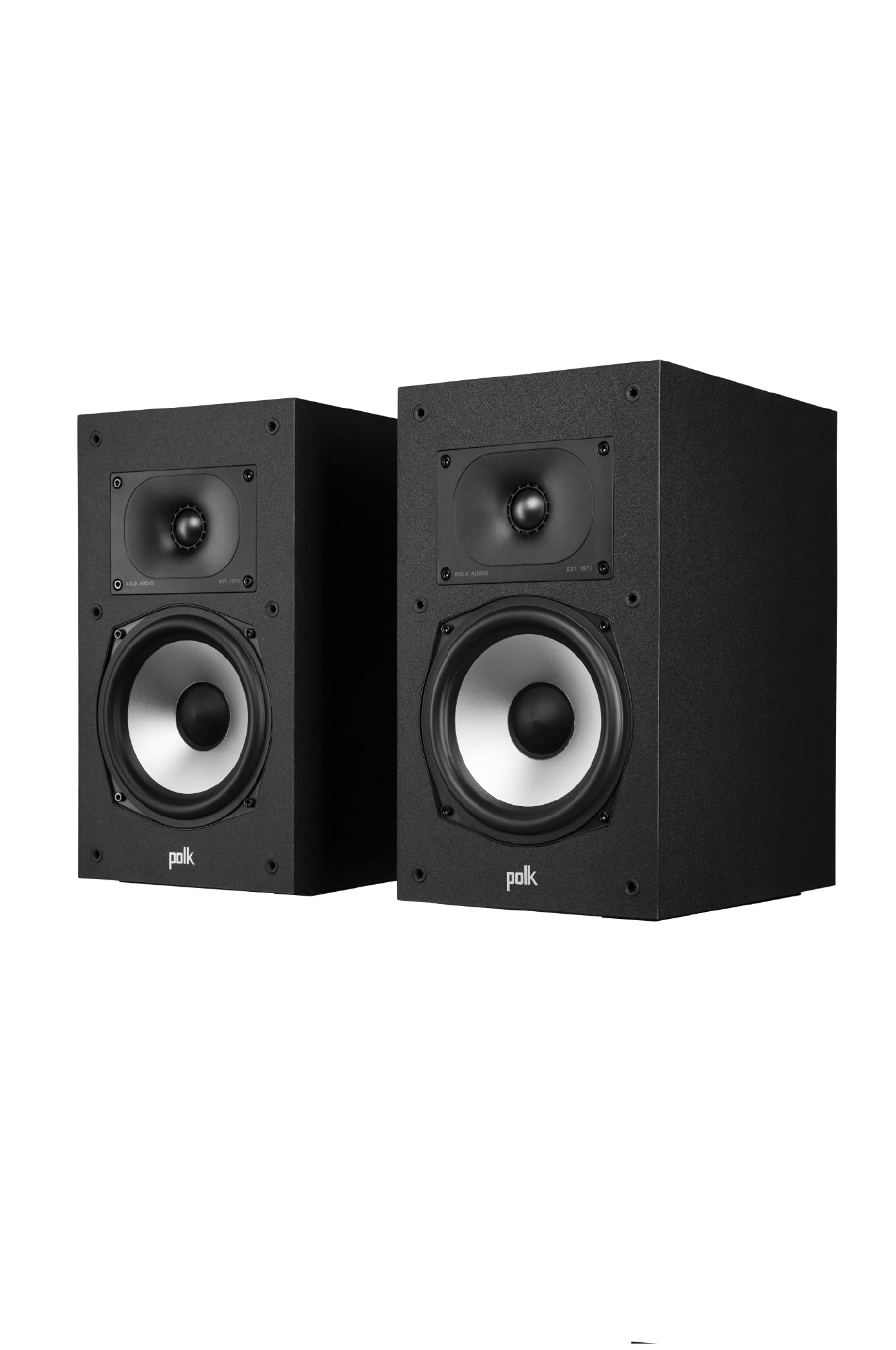 Polk Audio Monitor XT20 1" Terylene Tweeter & 6.5" Dynamically Balanced Woofer, Bookshelf Speaker (PAIR) Black