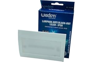 WISDOM LINE Segnapasso led da incasso luce di emergenza 2,5 w 180 lumen equivalente 15w compatibile con cassetta 503 anti black out