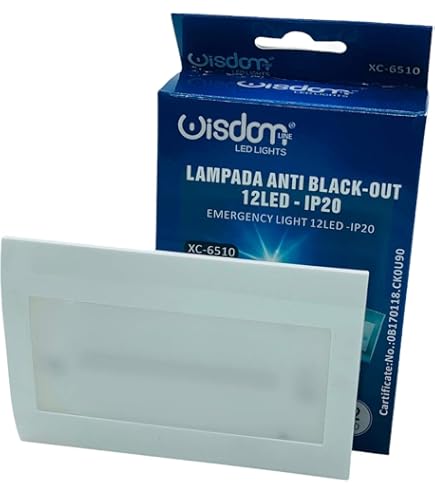 Lampada Emergenza Da Incasso - 1W, 11 LED, Autonomia 4 Ore, Per Scatola 503 - Foto 13