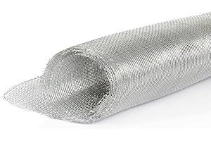 AVOSDIM.COM STORES, RIDEAUX, MOUSTIQUAIRES Rouleau Toile Moustiquaire robuste anti-insectes rigide en aluminium - Protection pour animaux, chat, chien. (1m x 2m)