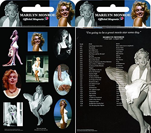 MARILYN MONROE OFFIZIELLER KÜHLSCHRANKMAGNETE PACK
