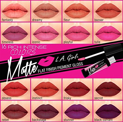 LA Girl USA Matte Pigment Lip Gloss - Choose From 16 Shades - UK Seller - Timeless - GLG835