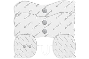 Comfytemp Cuscinetti elettrodi TENS (solo per K6122/K6114), confezione da 2 + 2 cuscinetti senza fili (6 x 13/7 x 9 cm), riutilizzabili, di alta qualità e elettroterapia non irritante