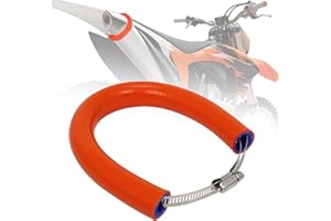 IUVWISN Silenciador universal para motocicleta Protector de cubierta de lata Protector de anillo de escape ajustable de 90 mm a 145 mm para Dirt Pit Bike YZ YZF WR TTR PW TC TE TX 250 300 450 (Naranja)